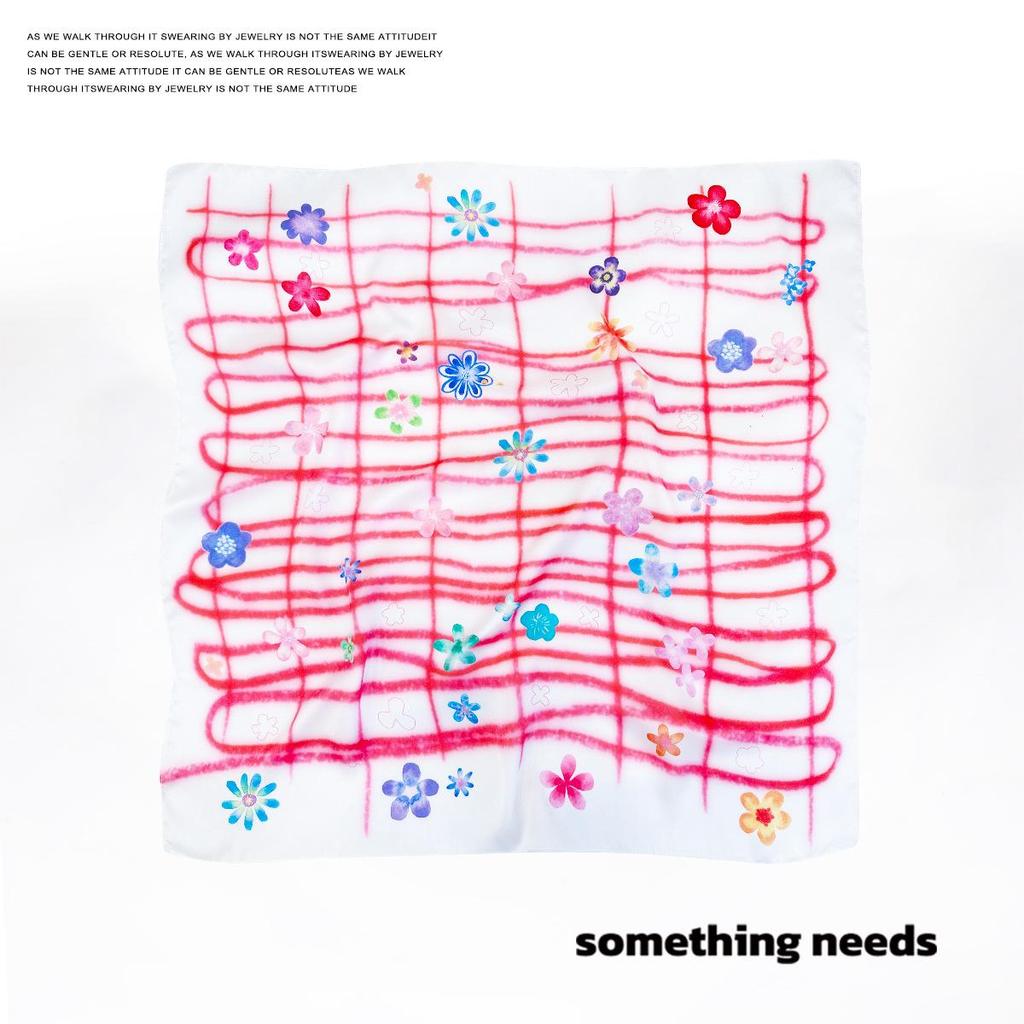 Zheng Baiwan Starry Sky Silk Scarf: Fashionable Women's Square Scarf & Bandana for Festivals