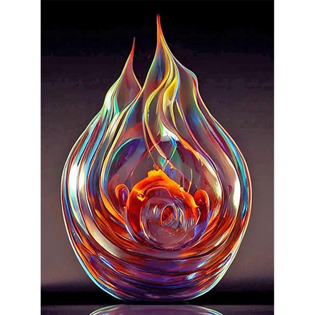 5D DIY Diamond Rhinestone Drawing Full Round Drill Sculpture Kit Diamond Drawing Resin Canvas Decoration for Living Room Bedroom