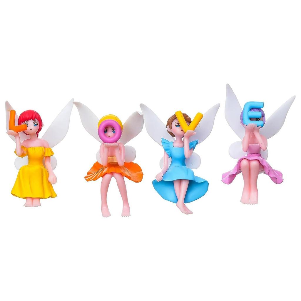 CraftIndia Set of 4 Dolls with Love Miniature Toys