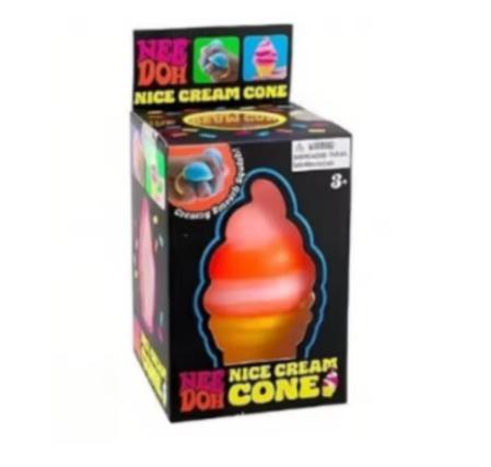 Schylling Nee Doh Nice Cube & Nice-Sicle Squishy Toy Sensory Stress Relief Squeeze Cube Anti-Anxiety Fidget Toy For Focus Adhd