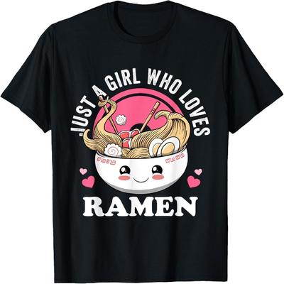 Just a Girl Who Loves Ramen Japanese Noodles I Love Ramen T-Shirt