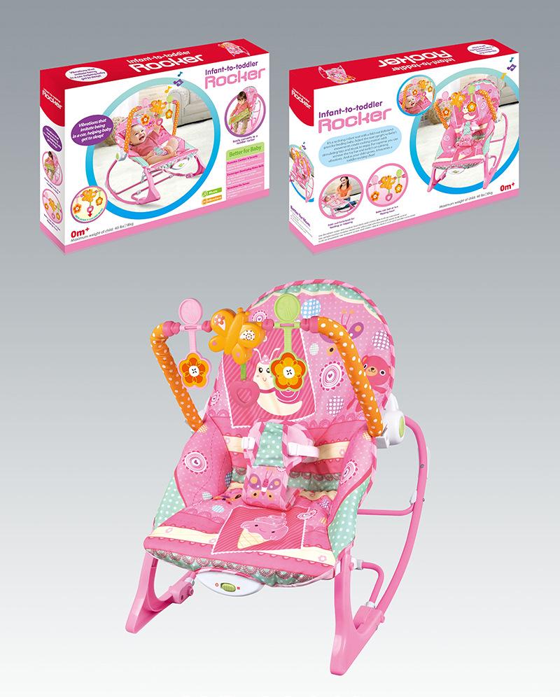 Multifunctional Baby Rocking Chair with Music and Vibration Soothing Cradle Bed