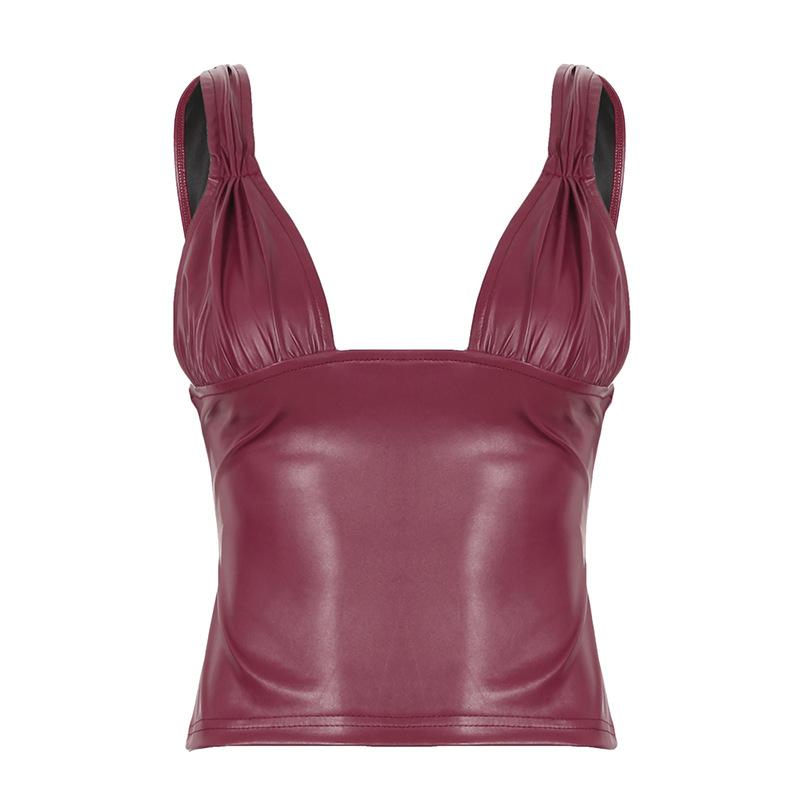 Women's Halter Spice Sexy Low Cut Backless Skinny Skinny Vest Top