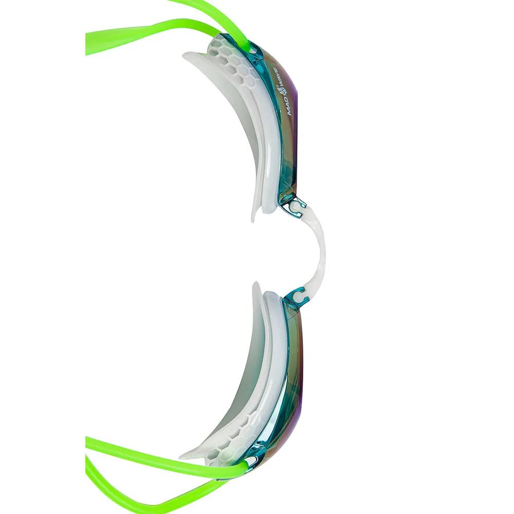 Madwave Пластиковые очки для плавания с зеркальным покрытием Honey Rainbow