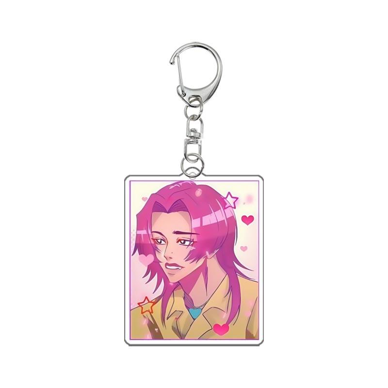 Demon Hunters Huntrix Kpop Saja Boys Acrylic Keychains Jewelry Rumi Zoey Jinu Mira Acrylic Pendant Keyring Decoration Fans Gifts