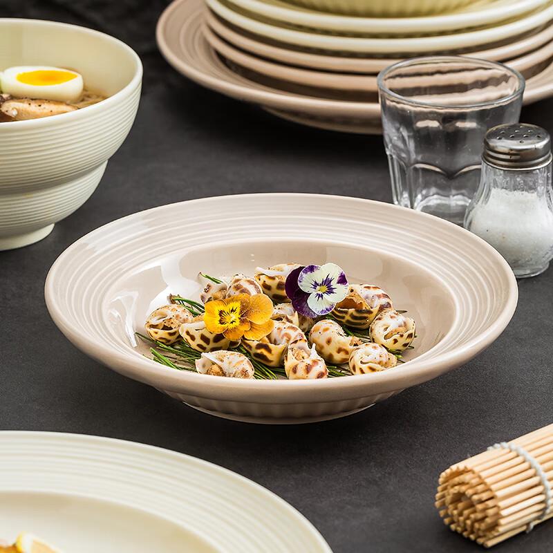 Stylish Round Ceramic Dinner Plate