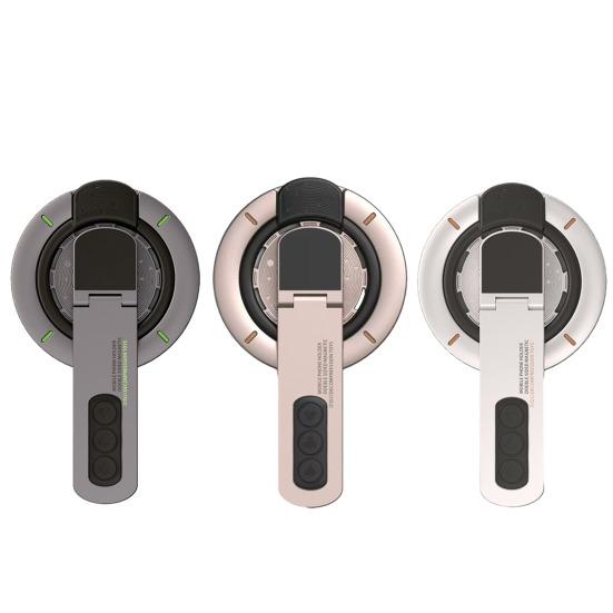 Magnetic Phone Ring Stand 360 Degrees Rotating Luminous Phone Bracket Multi-Angle Adjustable