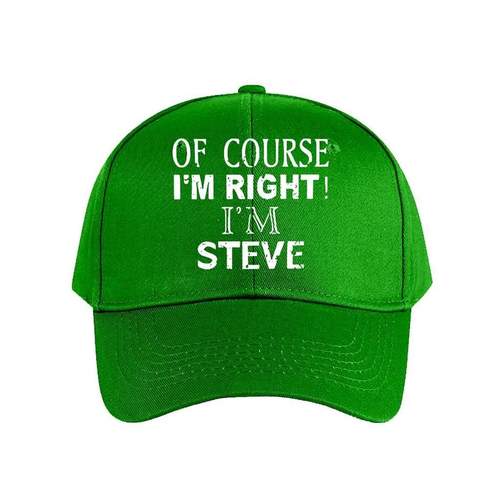 Steves Funny Slogan Baseball Cap Fashion Unisex Sunhat Womens Outdoor Sports Snapback Cap