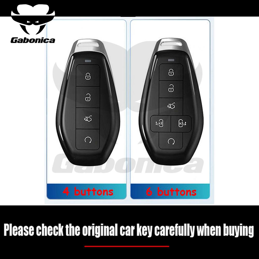 Premium Zinc Alloy Key Fob Cover Case For Denza N9 D9 + B5 B8 Auto Interior Protection Shell Housing Holder Fob Accessories