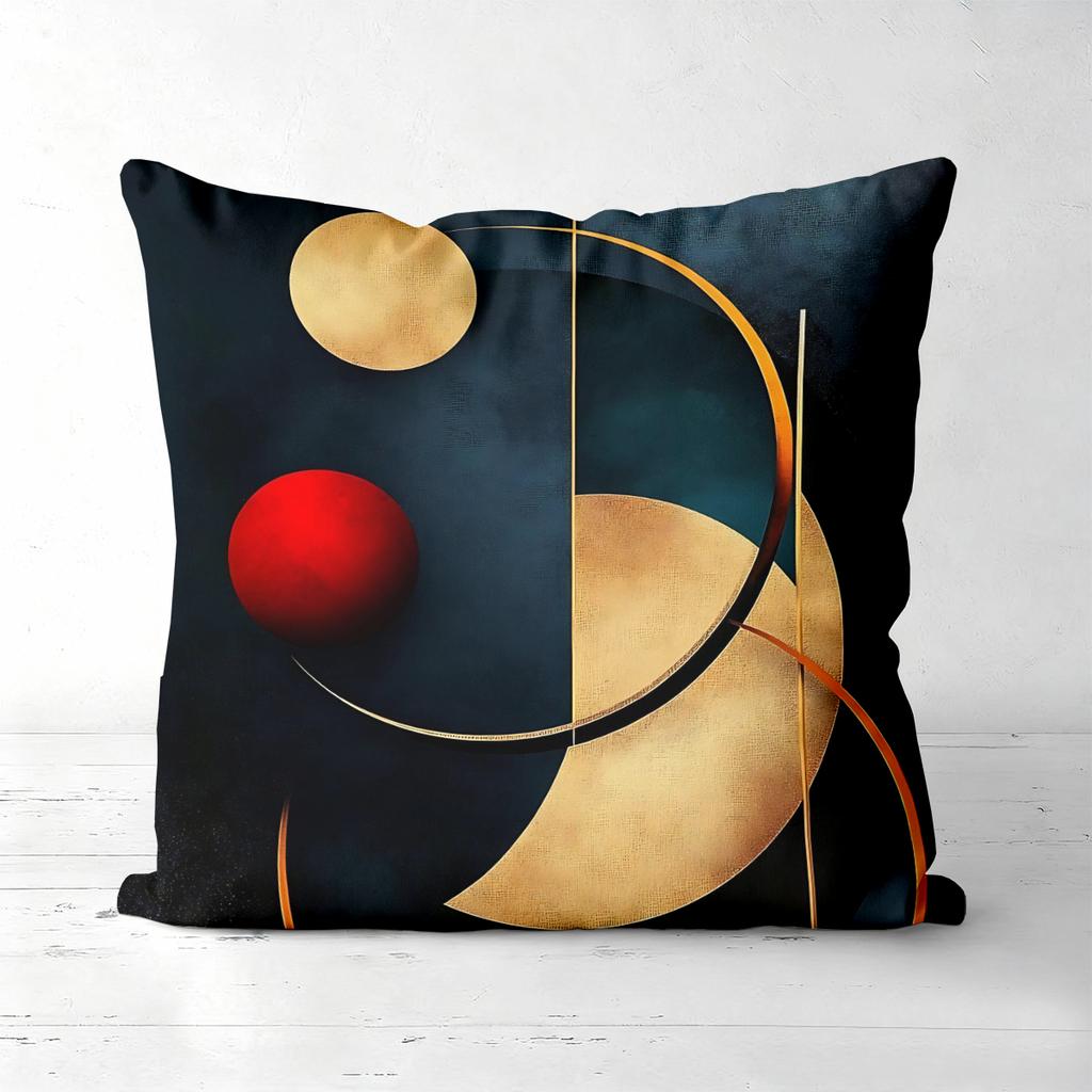 Mid Century Modern Geometric Abstract Throw Pillow Covers Pattern Cushion Cover Suitable For Sofa Bedroom Car Pillow Cover