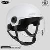Certified Electric Motorcycle Safety Helmet for Men & Women, Gray, All-Season, Sun Protection