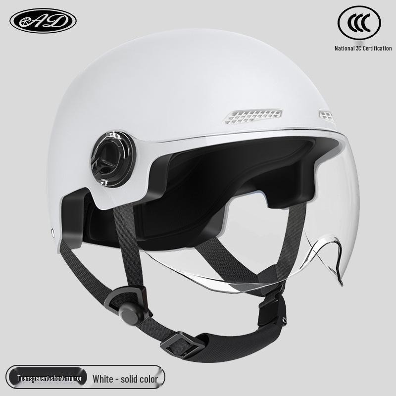 Certified Electric Motorcycle Safety Helmet for Men & Women, Gray, All-Season, Sun Protection
