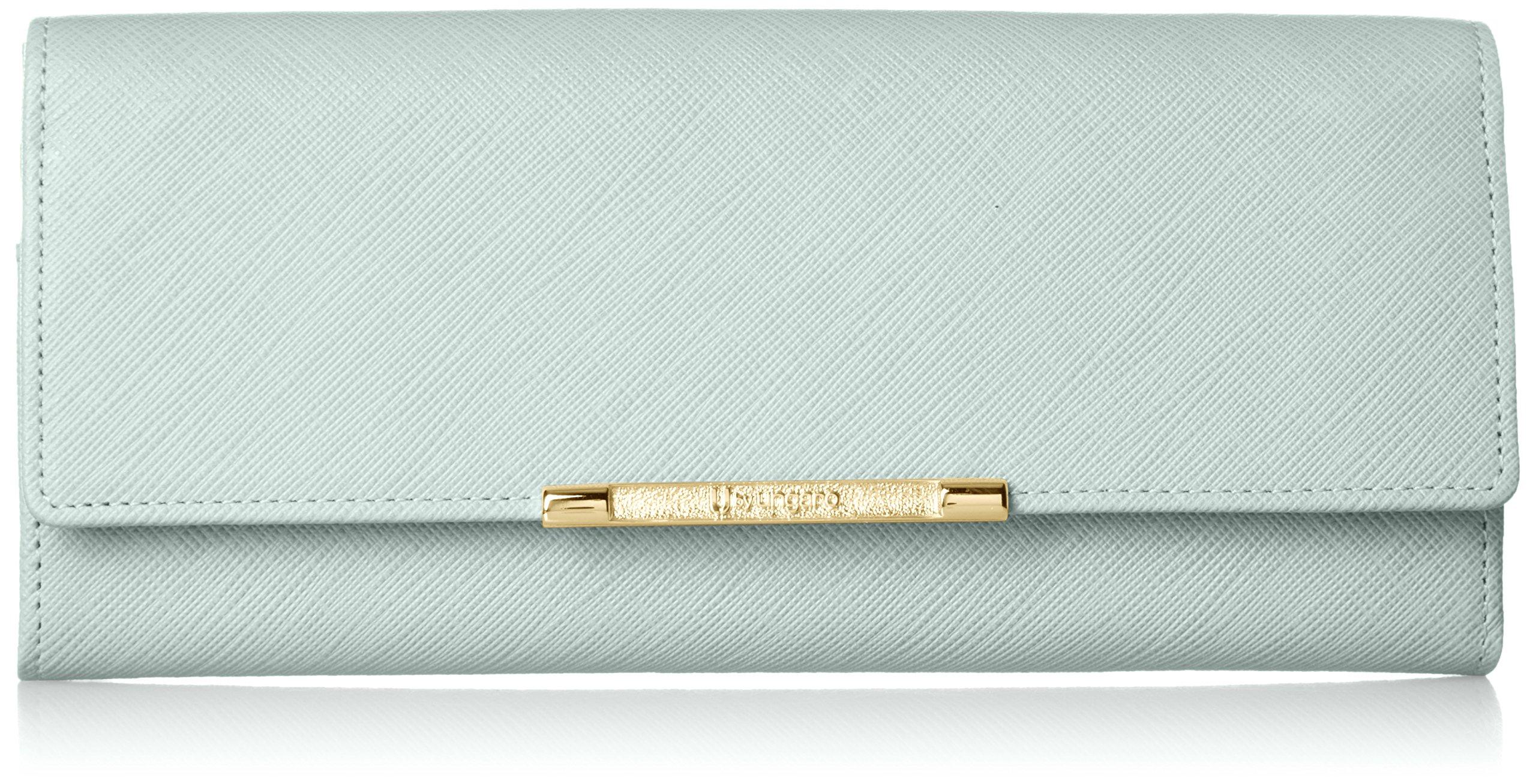 Длинный кошелек U by Ungaro Eiger с кошельком для монет в форме коробочки, двойная кнопка-застежка, UULW6AT2 68, Светло-зеленый