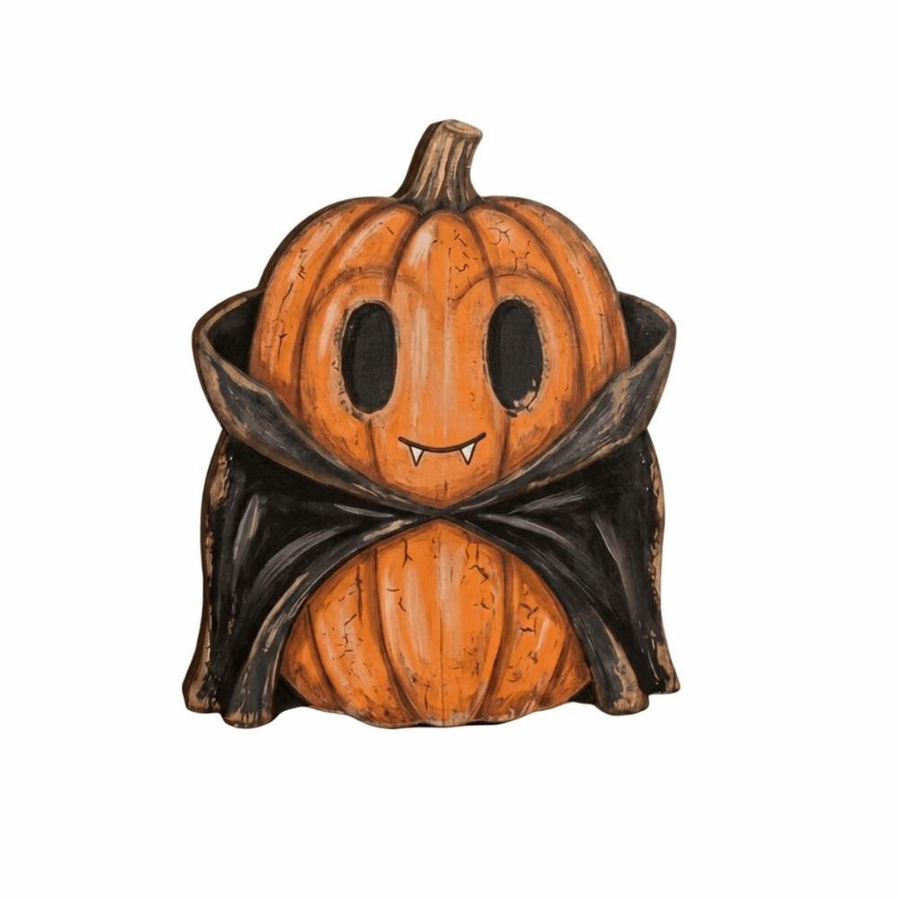 Pastoral Halloween Pumpkin Figurine Cartoon Pumpkin Table Ornament  Holiday Gifts