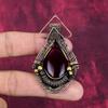 Red Fire Labradorite Pendant Copper Wire Wrapped Pendant Natural Gemstone Jewelry