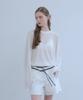 Odier [Set]_Boxy Fit See-Through T-Shirt + Multi Tie - Ivory