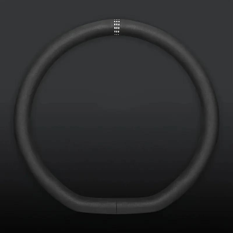 Car Steering Wheel Cover 38cm Non-Slip Suede Leather Ultra-thin D-shaped Round Sweat-absorbent For All Season Auto Accessories