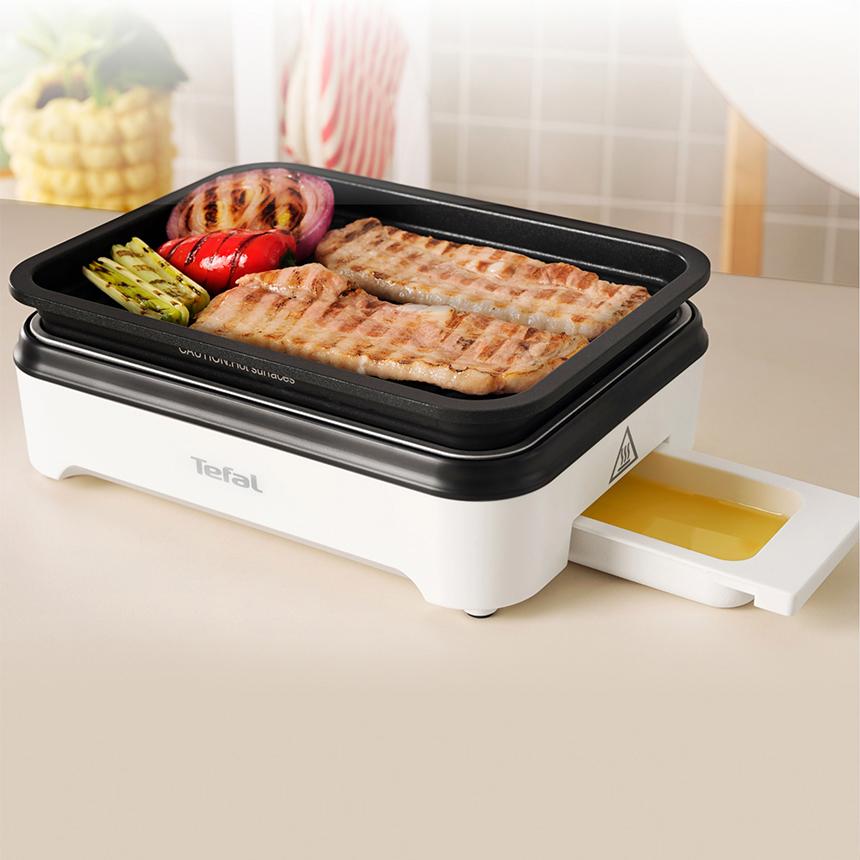 TEFAL GC5711 COMPACT MINI GRILL 1100W WHITE