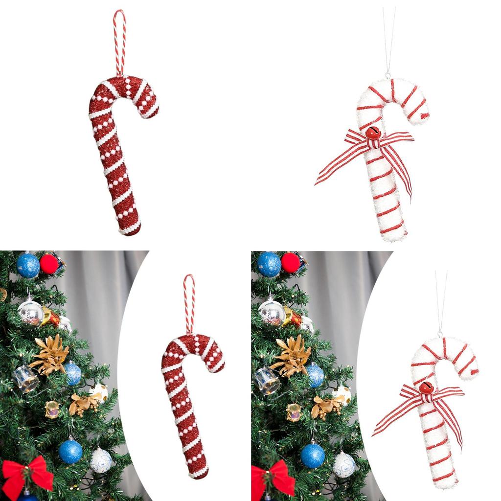Cane Decorations, Xmas Decor ,with Hanging Loop ,Unique Christmas Ornament Xmas Pendant for Festival Birthday