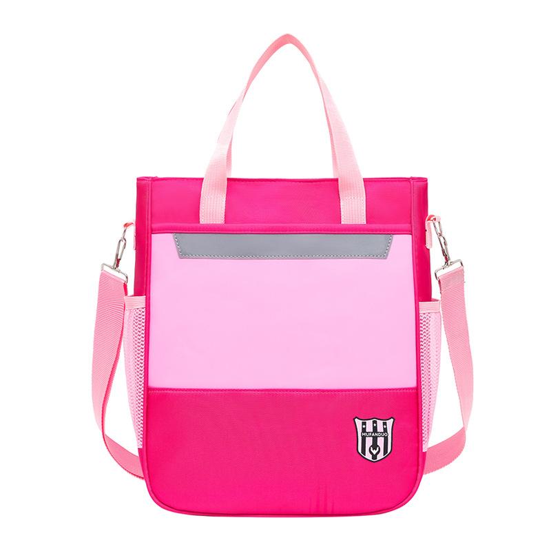 New shoulder bag British style tote bag, male and female primary school students can carry and carry primary school students tutoring bag