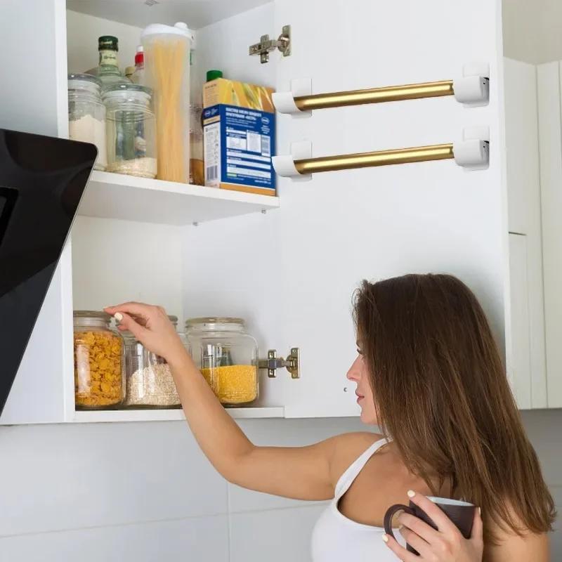 4pcs Trash Bags Shelf Holder Wall Mounted Plastic Bag Film Container DispenserGarbage Bag Storage Box Organizer For Kitchen