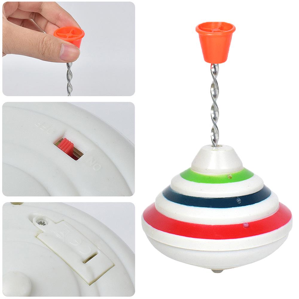 Buy Push Down Spinning Tops Toy With LED Music PegTops Hand Spinning