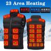 23 Districts Unisex USB Electric Heated Vest for Skiing & Fishing