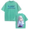 Hot Anime Re ZERO Emilia Kawaii Graphic Tee Men Women Short Sleeve Clothing Washed Cotton Tshirt Casual T-shirt Vintage T Shirt