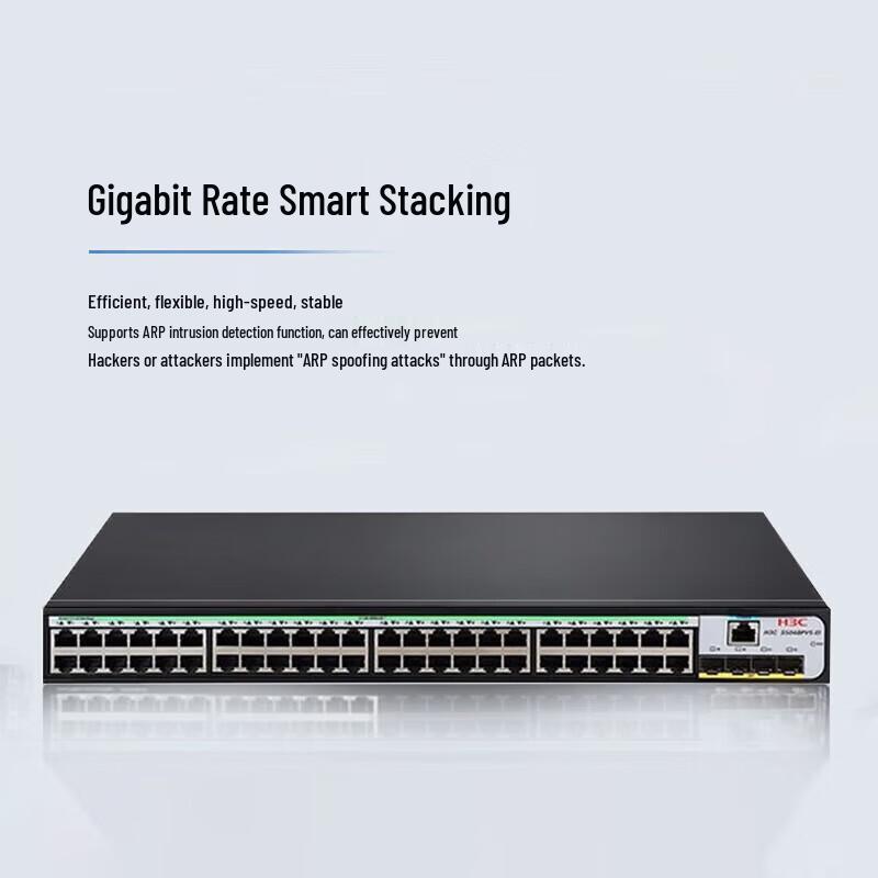 H3C S1850V2-52X-PWR 48-Port Gigabit PoE+ Managed Switch