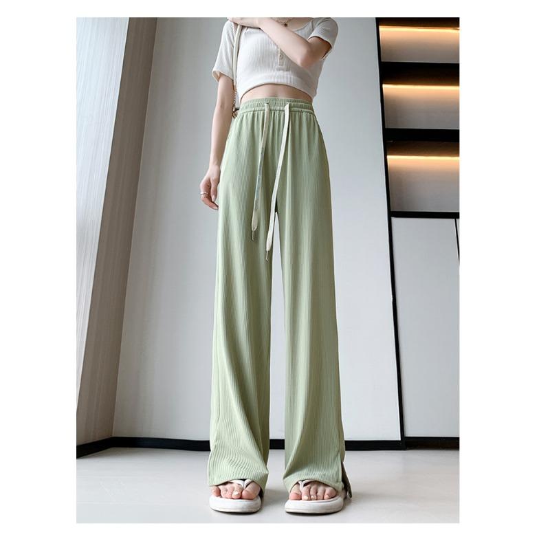 

Wide-leg Pants Narrow Version of Mosquito-proof Sunscreen Pants for Women Drape Casual Cool Pants for Summer Thin Straight Pants for Women XXL