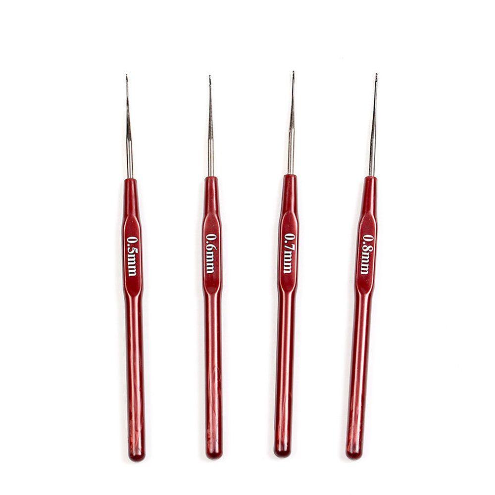 Plastic Handle Wig Making Tools Hook Needle Dreadlock Crochet Needles Micro Hook Hair Making Tools