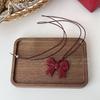 Ins Blogger Denim Love String Necklace New Fashion Trend Sweater Chain Niche Simple Neck Chain Women
