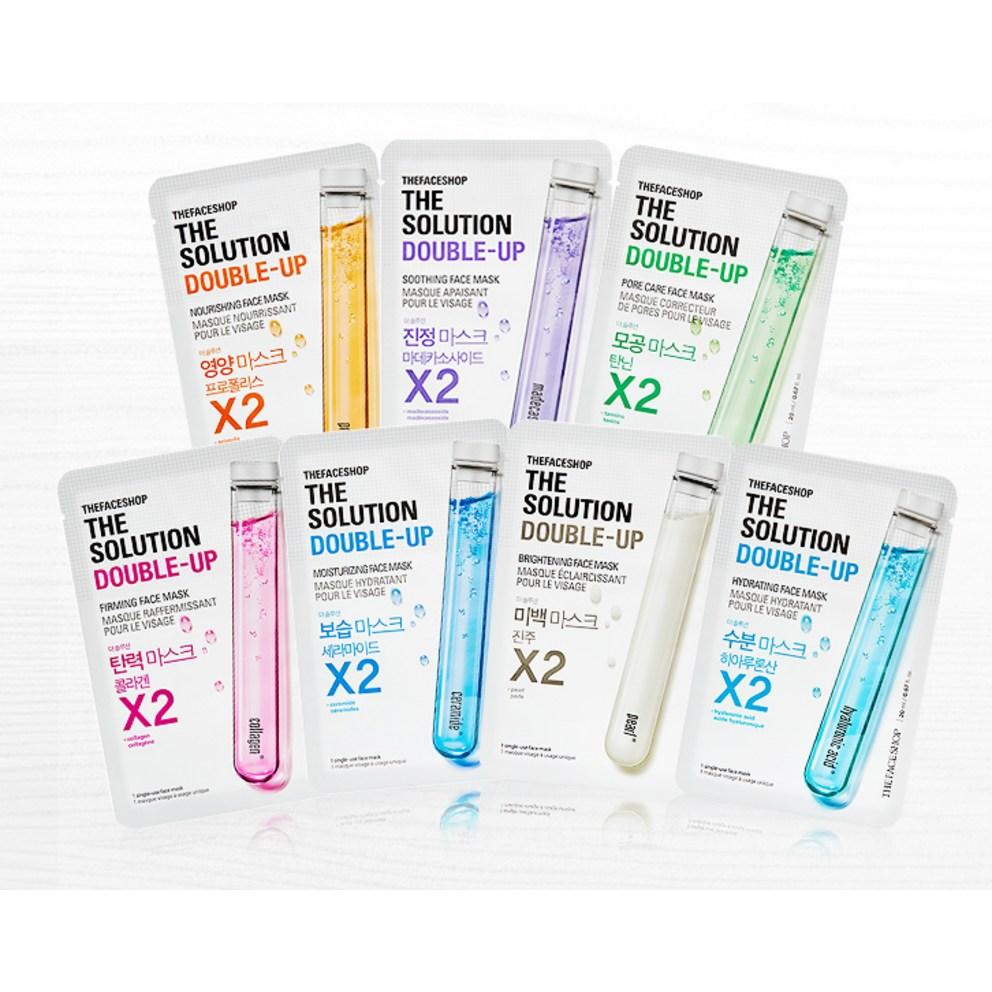 THE FACE SHOP The Solution Double Up Firming Mask Sheet, 1pc