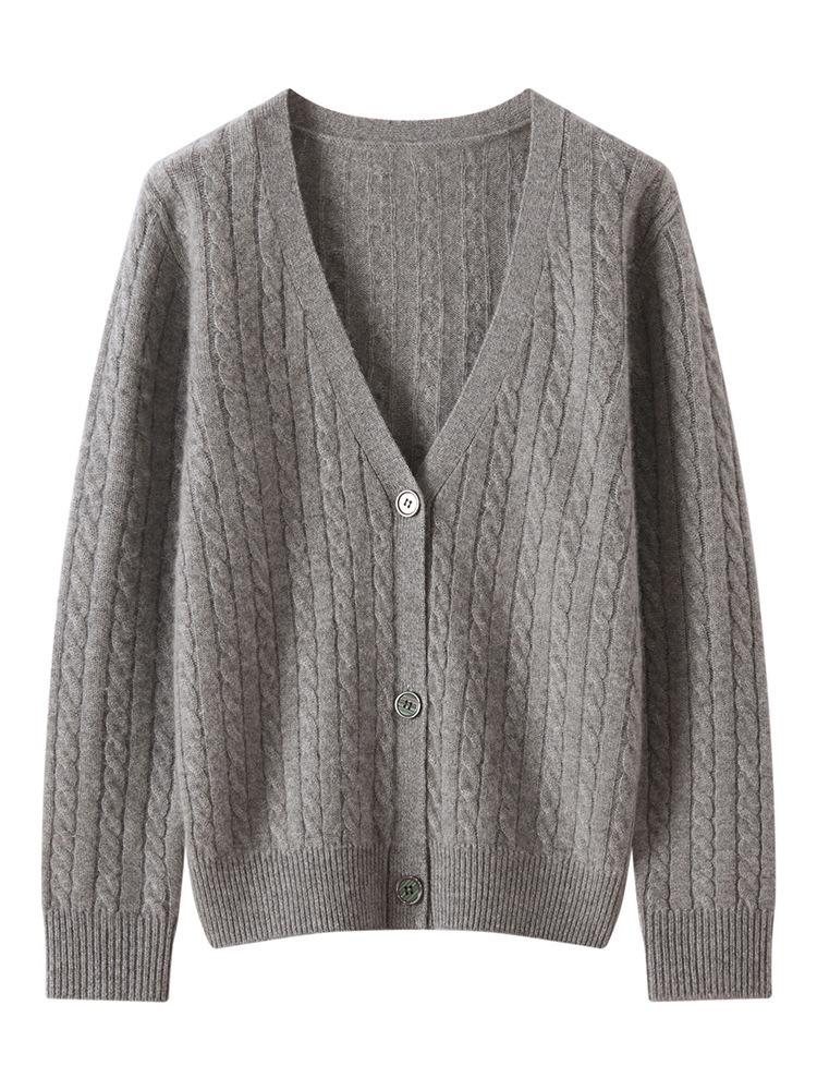 Autumn Winter Cashmere Knit Cardigan: Soft, Versatile, and Comfortable Loose-Fit Top