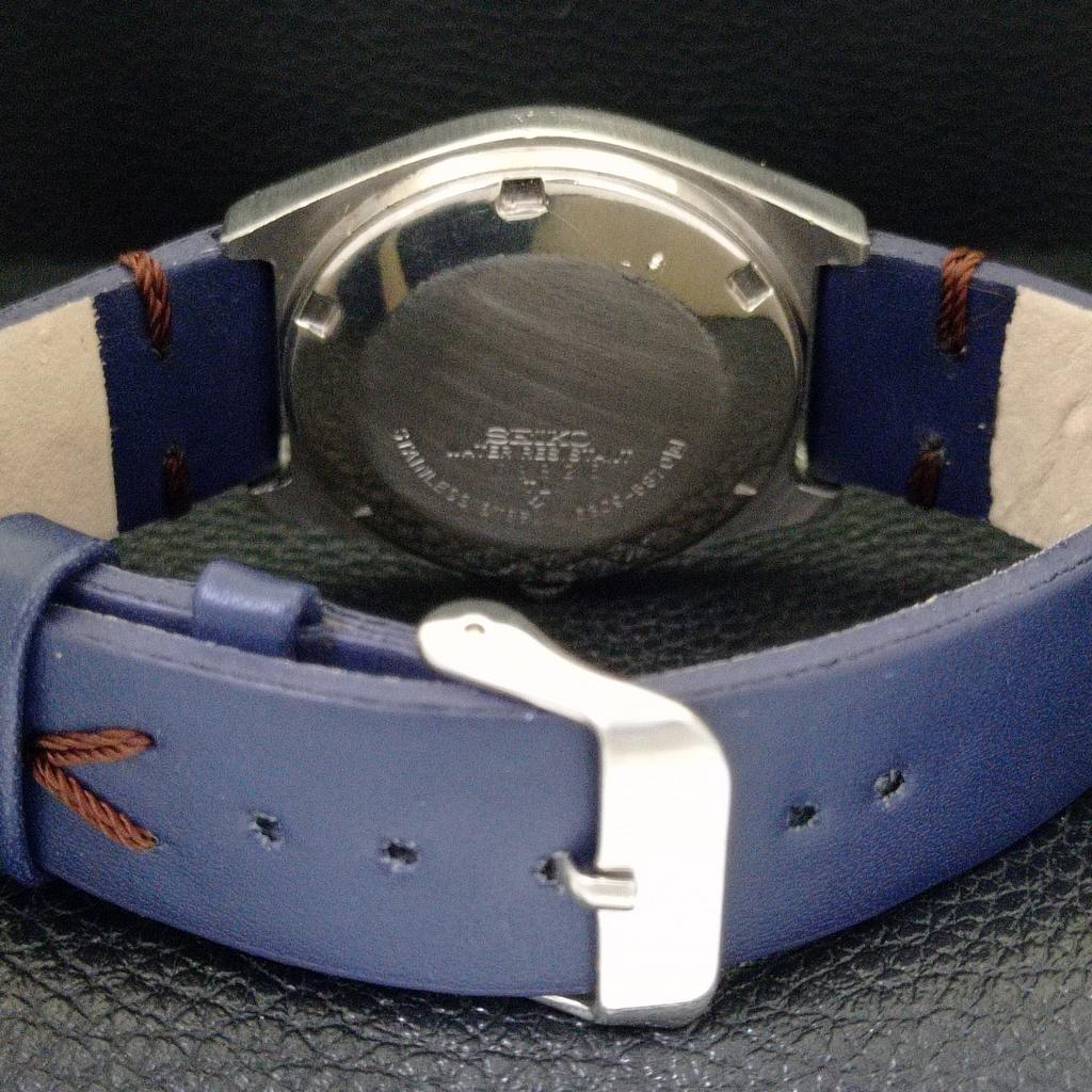 SEIKO 5 AUTOMATIC 6309A JAPAN MENS VINTAGE BLUE COLOR DIAL WATCH a701645-5 R206c-a701645