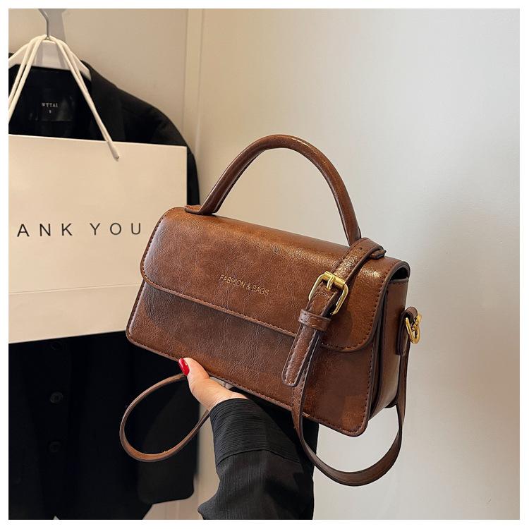 

Женская сумка через плечо High Sense, модная ручная сумка через плечо, маленькая квадратная сумка, практичный кошелек с текстурой