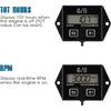 Runleader Digital Hour Meter Tachometer, Maintenance Reminder, Battery Replaceable, Automatically Shutdown, Use for ZTR Lawn Mower Tractor Generator