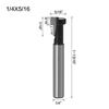 1/3Pcs 5/16 3/8 1/2 T-Slot Keyhole Cutter Router Bit Woodworking Milling Tool