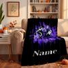 Melbourne Storm Custom Flannel Blankets Soft Warm Cozy Throws for Home Decor Holiday Gifts
