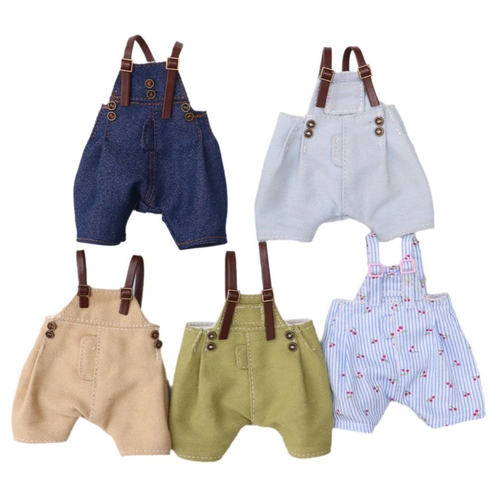 Suspender Trousers Doll Denim Pants Dress Up Doll Overalls Bjd Doll Clothes Doll Accessories