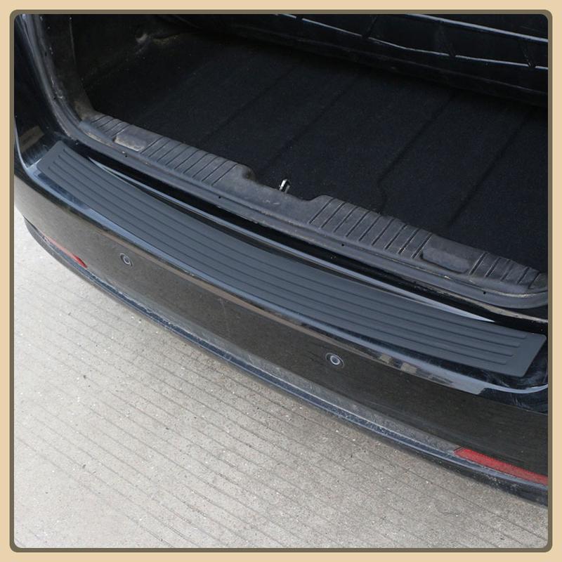 Universal Trunk Rear Guard Plate Sticker Car Rear Bumper Trim Anti-kicked Scratch Protection Sticker Strip 3D Film