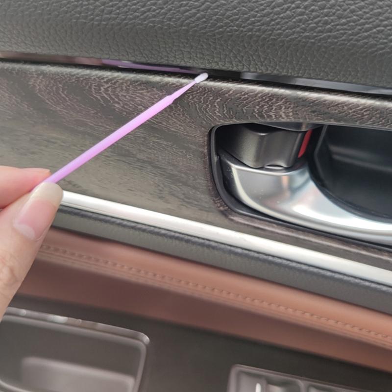 100 Stück Einweg Up Paint Mikro-Pinselspitzen Mini Auto-Kratzer-Ausbesserungsfarbe Mikro-Pinsel-Applikatorstifte Detailierwerkzeuge für Auto