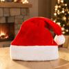 Soft Gold Velvet Santa Caps Hat for Adults Kids, Classic Christmas Red with Fluffy Comfortable Elastic Claus Hats Trim, Holiday Costume Accessory