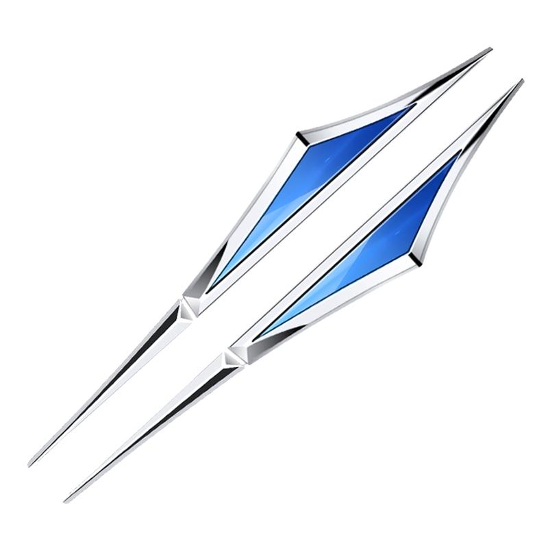 BXK3 2pcs 3d alloy car stickers car accsesories accessory for Honda mugen power Accord Civic vezel Crv City Jazz Hrv