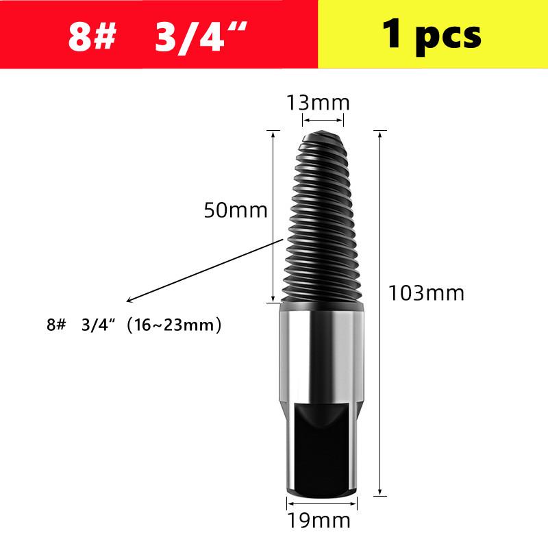 Pipe Damaged Screw Extracto 1/2'' 3/4'' Anti-Slip Bolt Removal For Pipes Inner Threading Making Pipe Thread Repair Tools