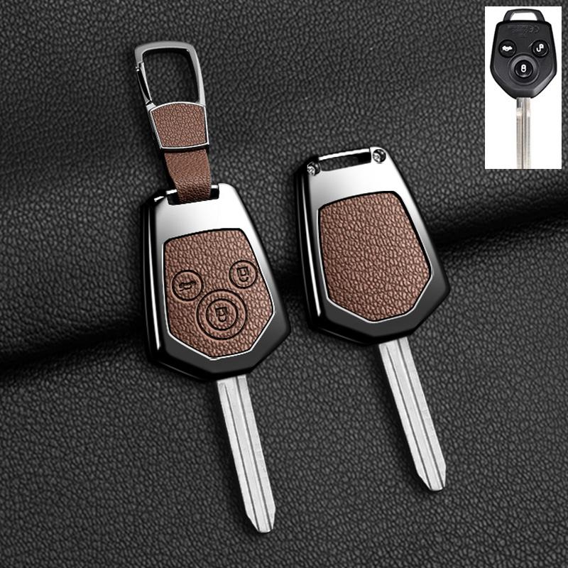 Zinc Alloy Car Key Case Cover For 2008- Subaru Crosstrek Forester Impreza Legacy Outback Tribeca Wrx Sti Crosstrek Ascent