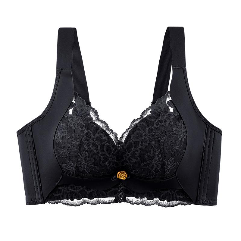 

Underwear women s small breasts gather Ankola red adjustment type medium thickness without steel ring deep V close breast bra shaping 40/90AB