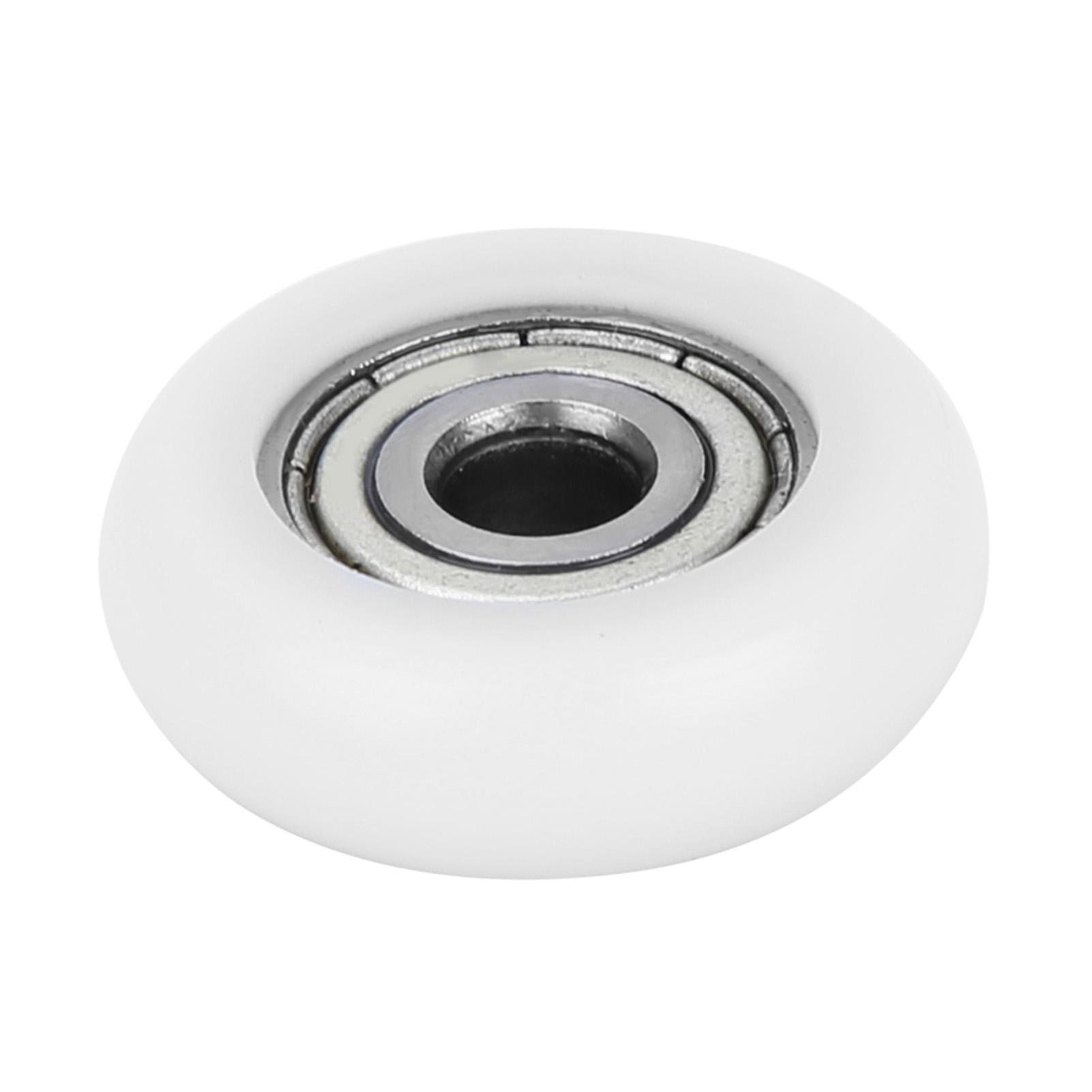 10 piezas Polea de Plástico de Nylon Rodillo Rodamientos de Bolas de Ranura Profunda Embebidos 5*23*7mm