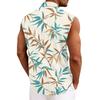 Men's Hawaiian Lapel Button-down Shirt T-shirt Top