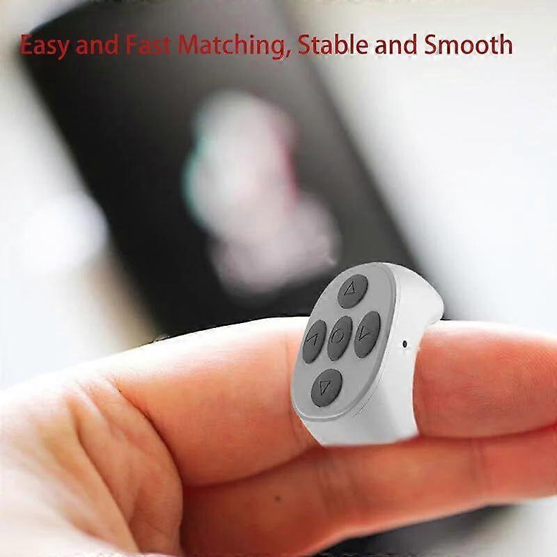 Anel Bluetooth Sem Fio, Controle Remoto para Selfie com Dedo, Controlador de Vídeo